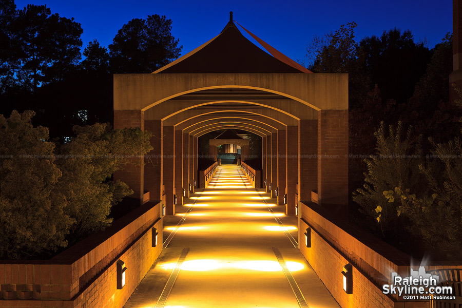 NC State's Centennial Campus at night