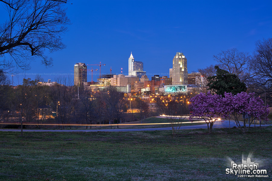 Raleigh Skyline at Night