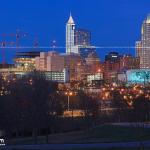 Magic Hour Raleigh Skyline from Dorothea Dix