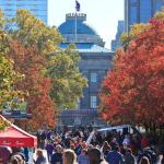 Bicentennial Plaza during a festival