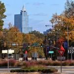 RBC Plaza and the Hillsborough Street roundabout