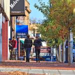 Fall day on Hillsborough Street on State's campus