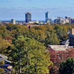 Autumn view from D.H. Hill Library