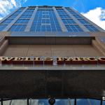 New Wells Fargo Signage on 150 Fayetteville Street