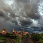 Storm clouds roll through Raleigh