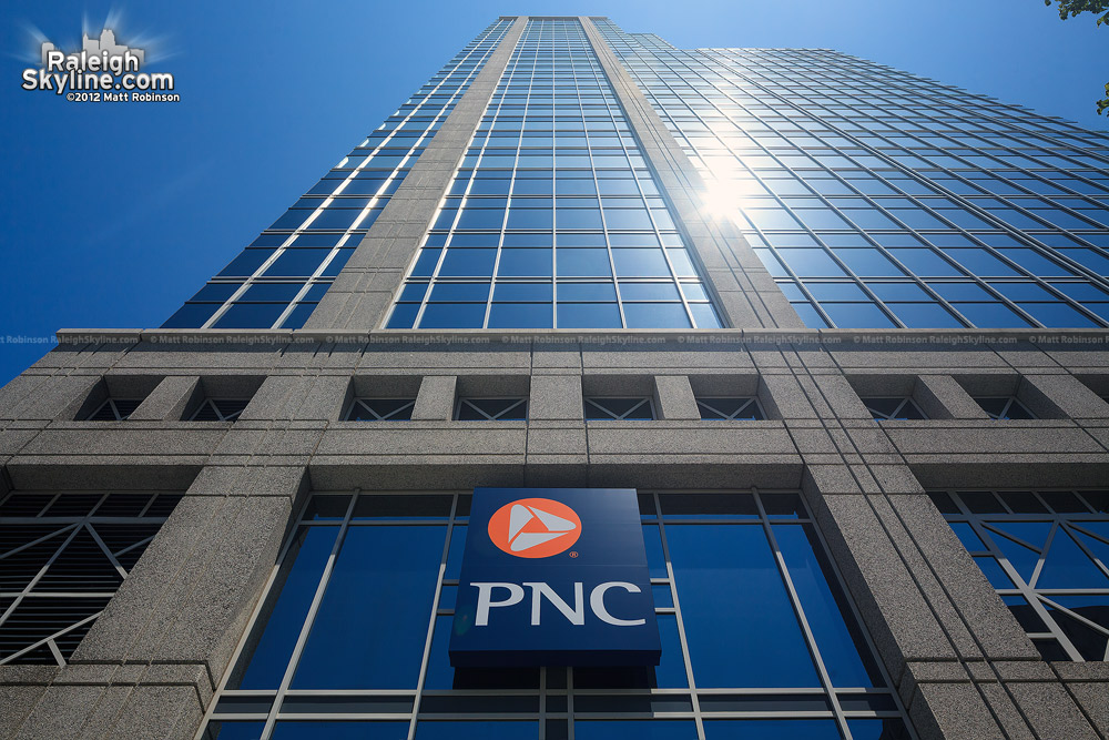 Looking up at PNC Plaza - Raleigh