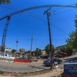 Massive Tower crane boom in Glenwood South