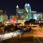 New PNC Bank logo sign at night from South Saunders