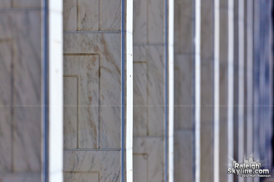 Marble columns on the North Carolina State Legislative Building