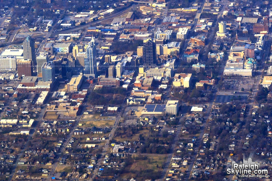 Downtown Raleigh Aerial