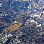 High above downtown Raleigh