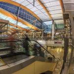 Inside Raleigh Durham International Airport Terminal 2 at night