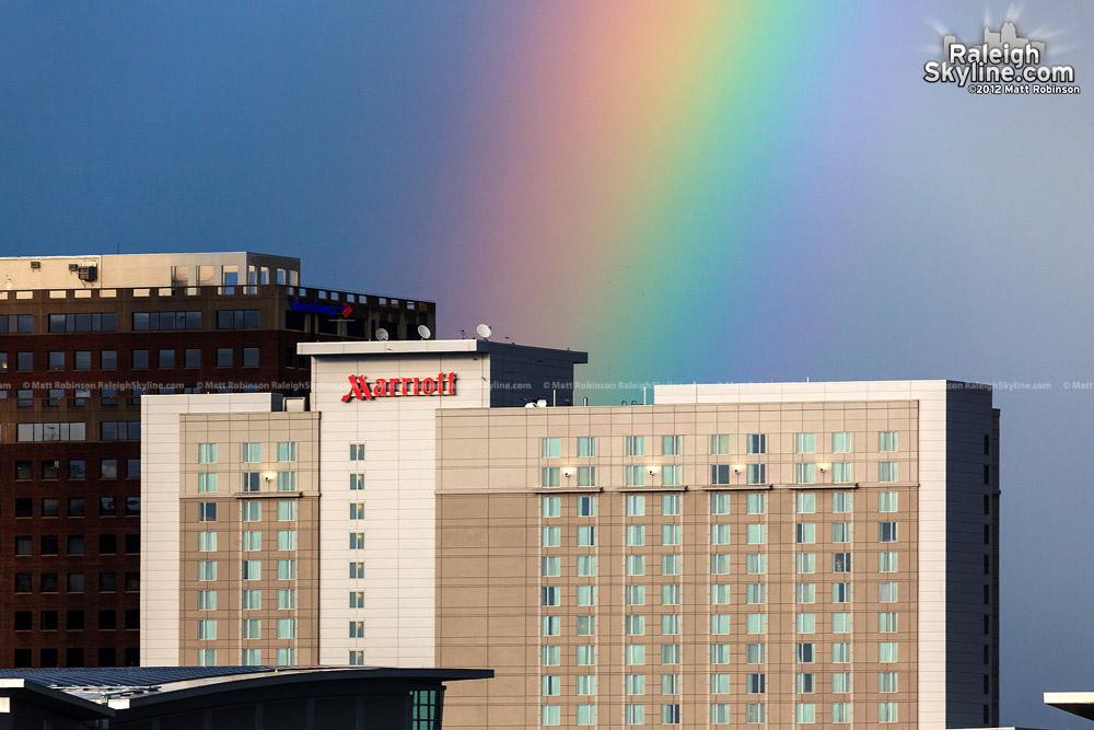 Pot of gold on the Raleigh Marriott