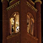 Lights on in the Raleigh First Presbyterian bell tower