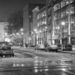 A lone winter night in the City of Raleigh