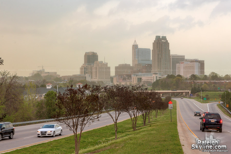 Green-yellow pollen storm obscures Raleigh