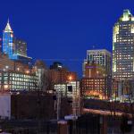 Downtown Raleigh at night