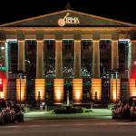 IBMA Projection on Raleigh's Memorial Auditorium