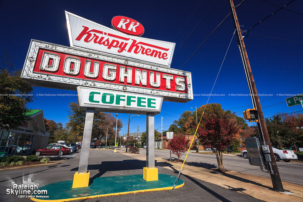 Peace Street Krispy Kreme sign