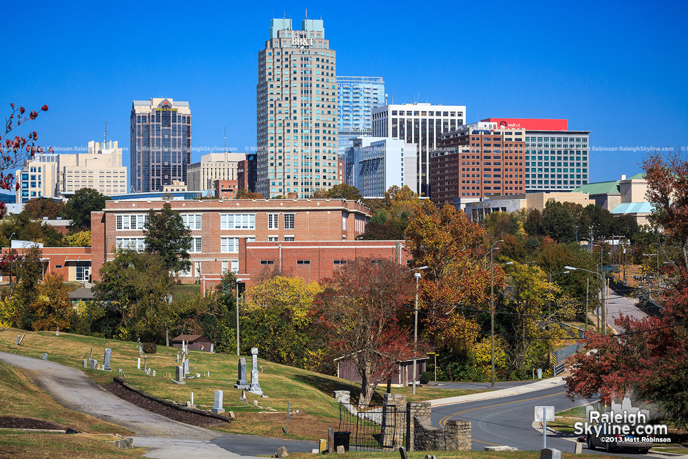 Skyline view from Mt. Hope Cemetery 