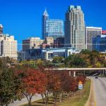 Downtown Raleigh in the fall