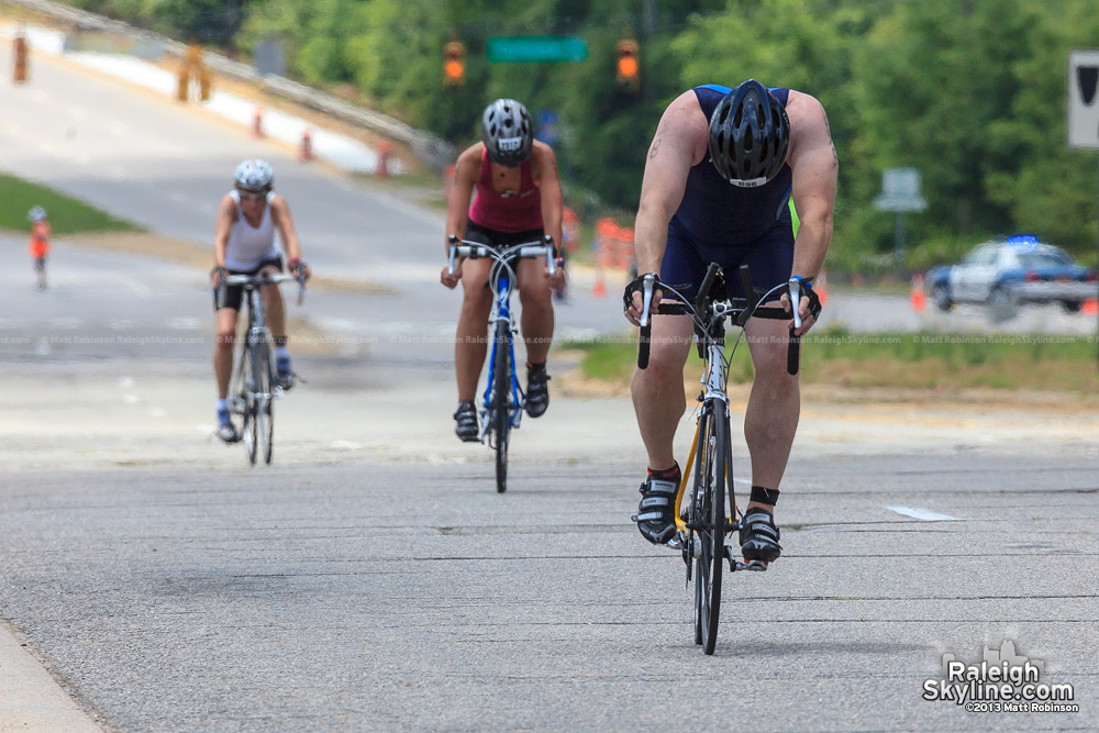 Raleigh Ironman cyclists