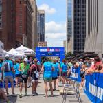 2013 Raleigh Ironman Finish line at City Plaza