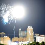 Fireworks turn night to day in Raleigh