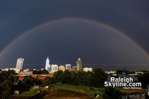 Lightning, Rainbow, and Storms in Raleigh