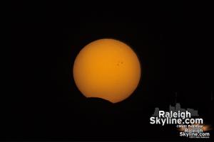 Partial Solar Eclipse from Raleigh