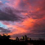 Pink and Orange Sunset over Raleigh