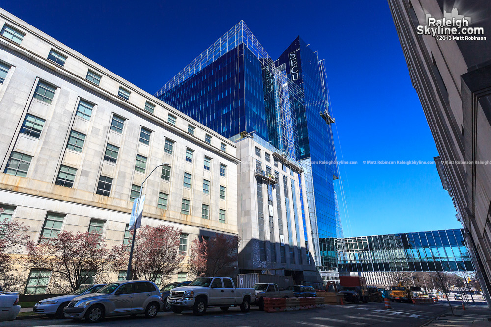 NC SECU Headquarters from Salisbury Street