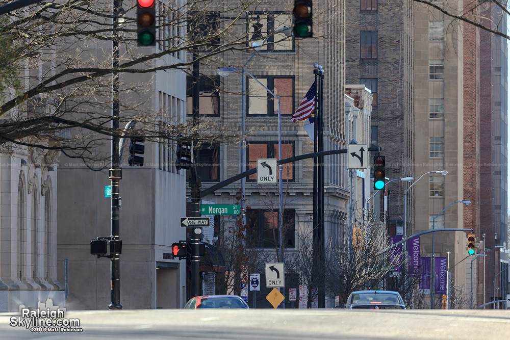 Zoom of facades on Salisbury Street