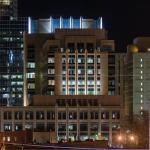 New lighting on the Wake County Justice Center