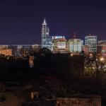 Raleigh at night from Boylan Avenue