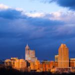 Raleigh Sunset From Dorothea Dix with Sky