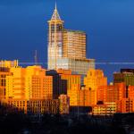 PNC Plaza before sunset