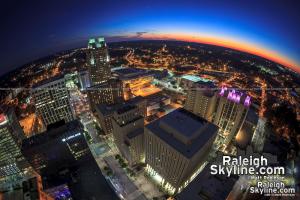 Views of Raleigh from the PNC Plaza rooftop