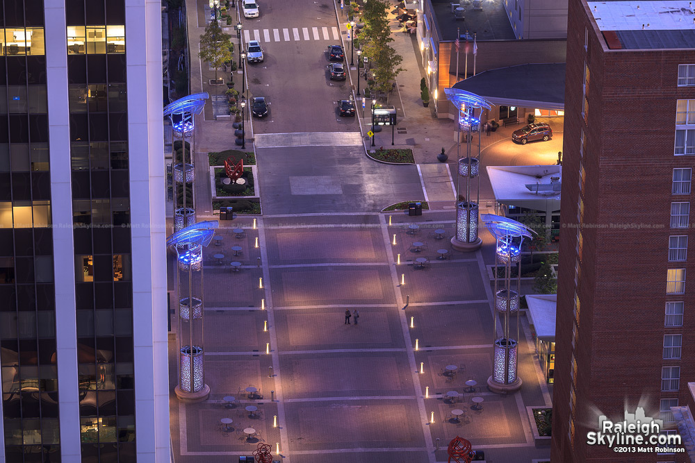 Raleigh's City Plaza from PNC Plaza