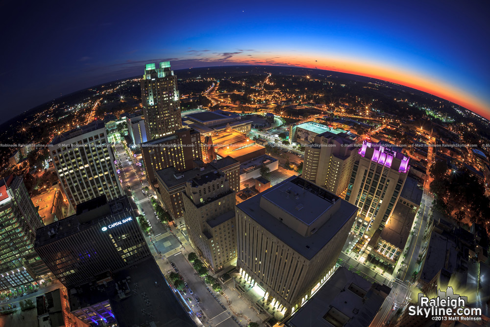 Fisheye looking southwest from PNC Plaza roof