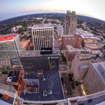 Fisheye at dusk from PNC Plaza