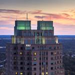 BB&amp;T Building from PNC Plaza at sunset