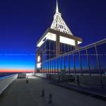 PNC Plaza crown at sunset from the roof