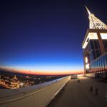 PNC Plaza roof at night