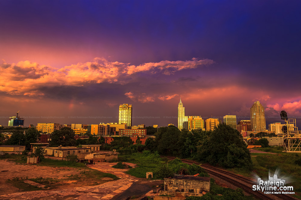 Beautiful sunset over Raleigh - August 8, 2012