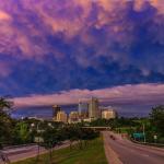 Incredible Sunset over Downtown Raleigh - September 30, 2010