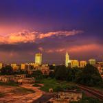 Beautiful sunset over Raleigh - August 8, 2012