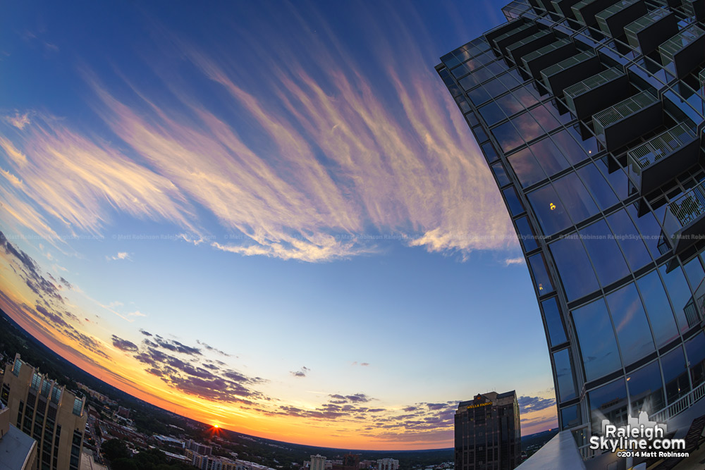 Sunset clouds from PNC Plaza