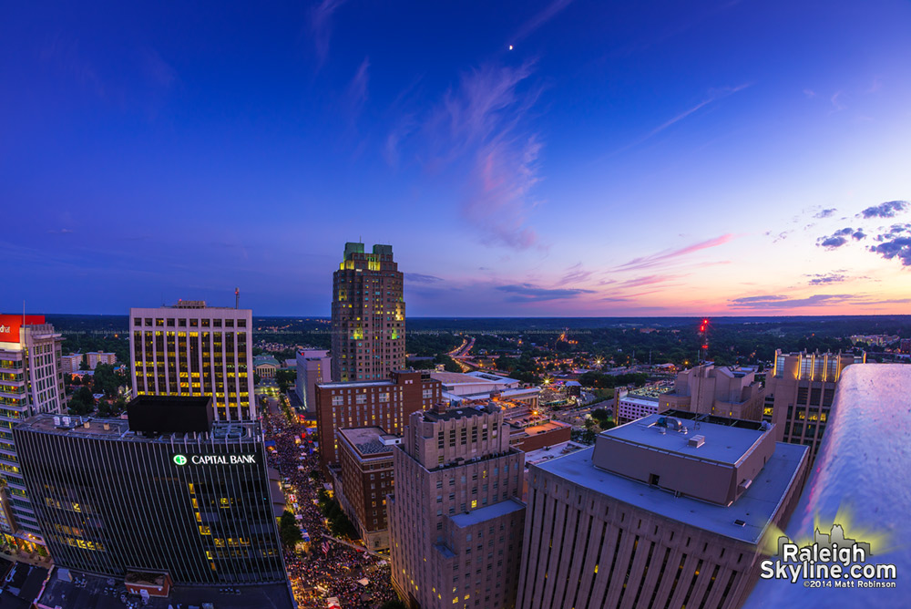 Raleigh Sunset before the show