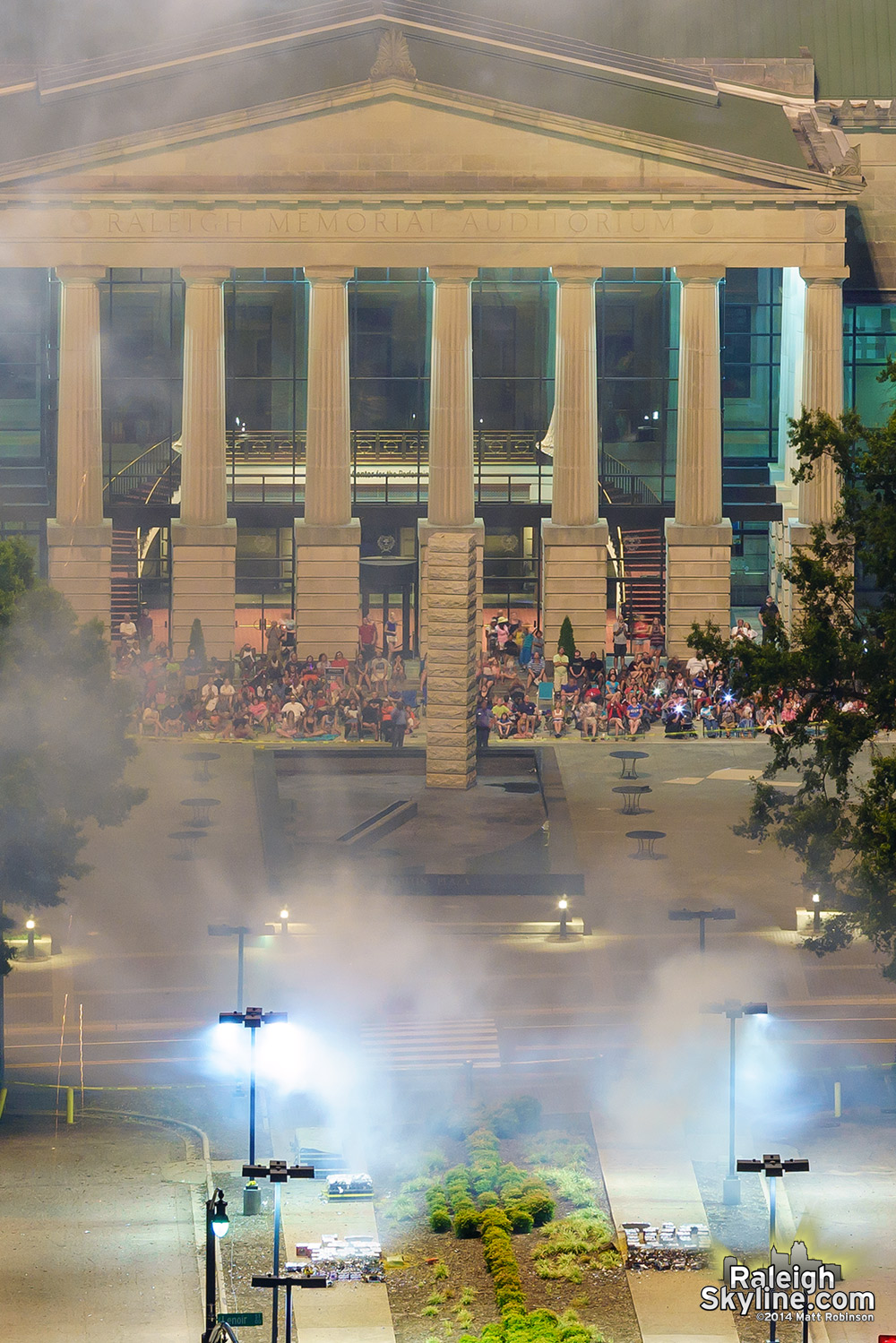 Raleigh Memorial Auditorium spectators